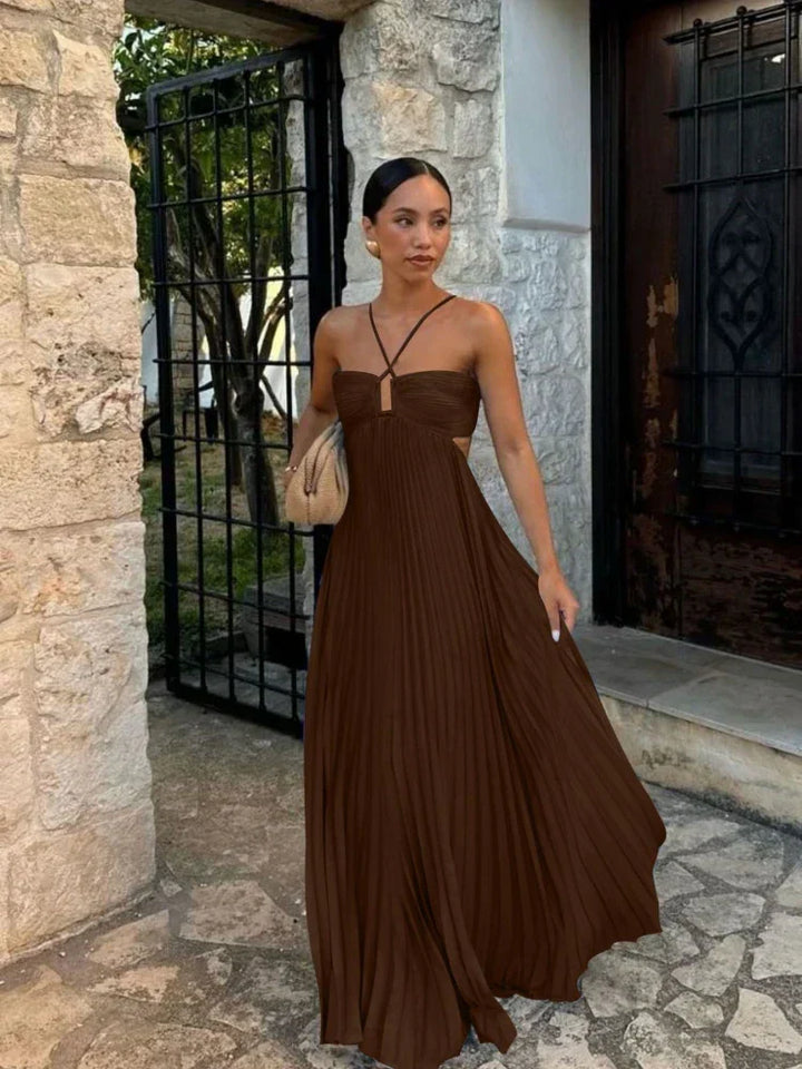Womens Evening Dress Flowing Long Fit