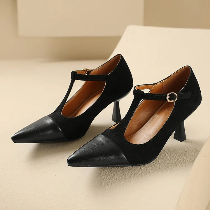 Womens Leather Heels Classic Fit