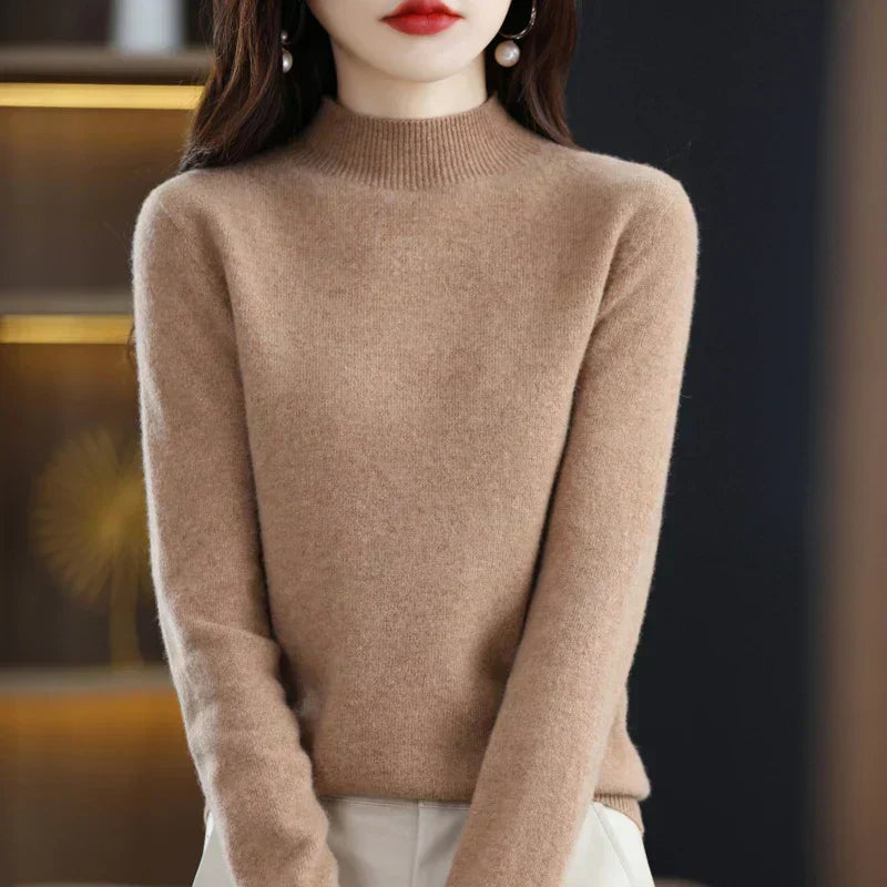 Womens Wool Sweater Cozy Fit Winter