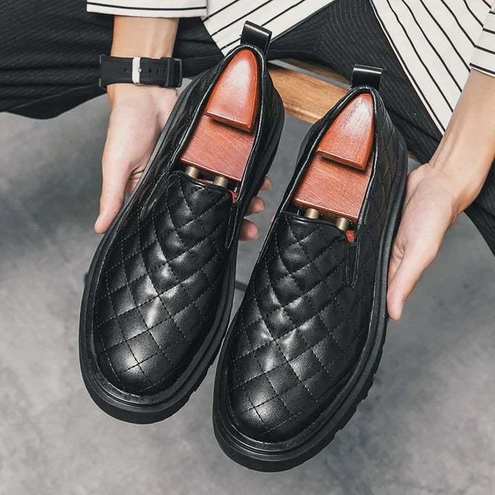 Mens Slip-On Loafers Leather Classic Style