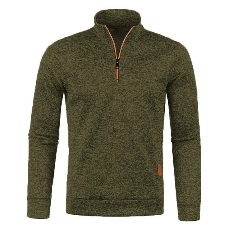 Mens Fleece Pullover Jacket Warm Fit