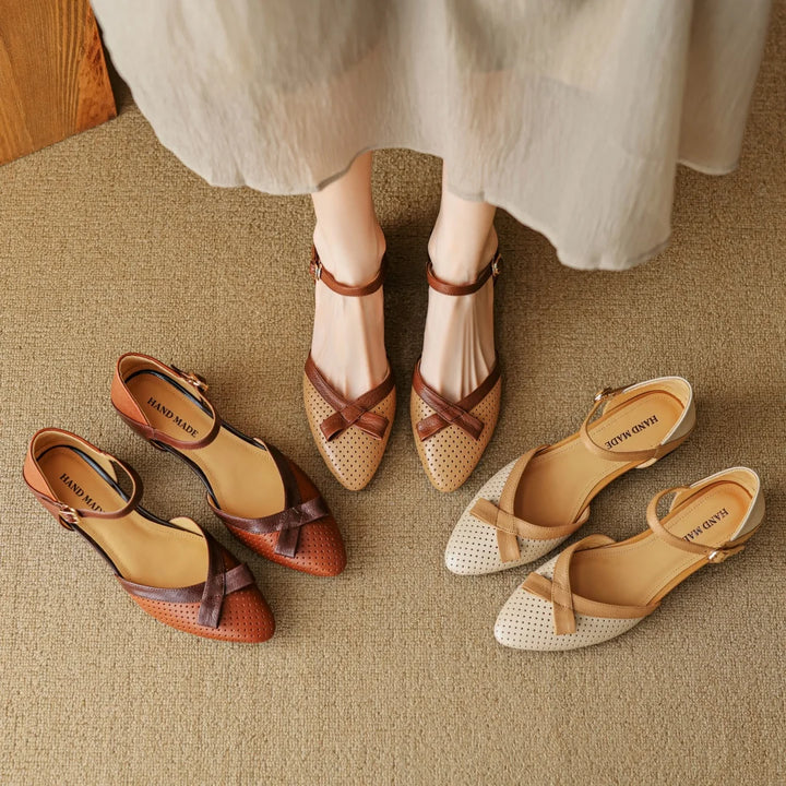 Womens Genuine Leather Pumps Classic Fit