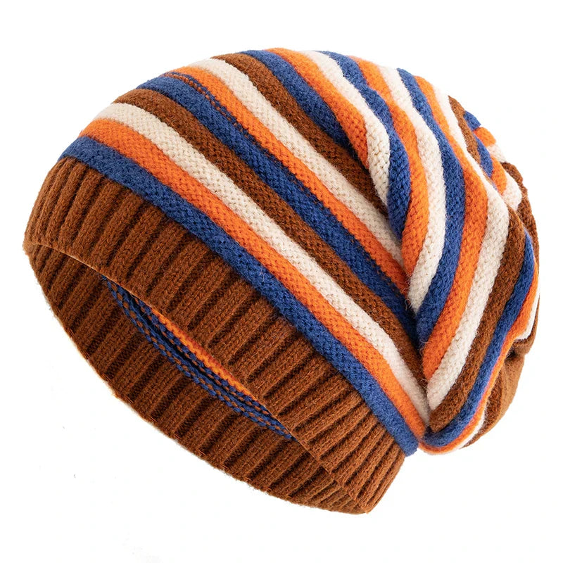 Womens Cable Knit Slouch Beanie Warm Fit - BritishMode