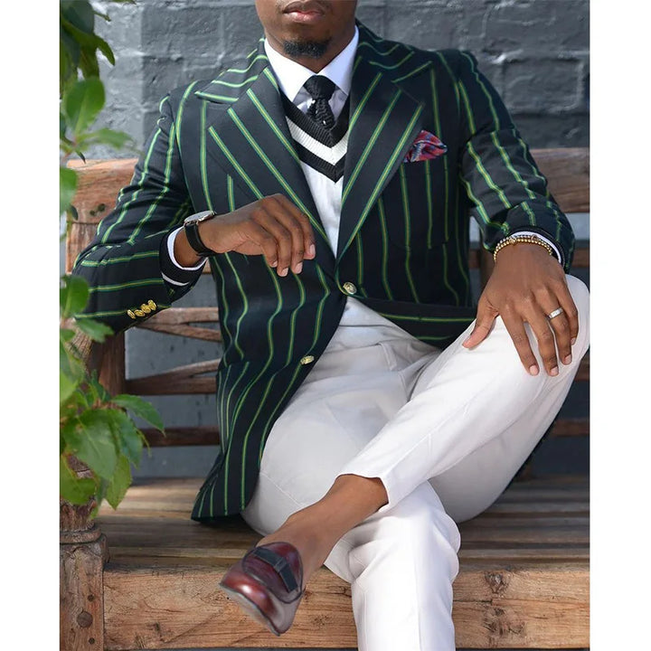 Mens Blazer Jacket Classic Fit Slim Style