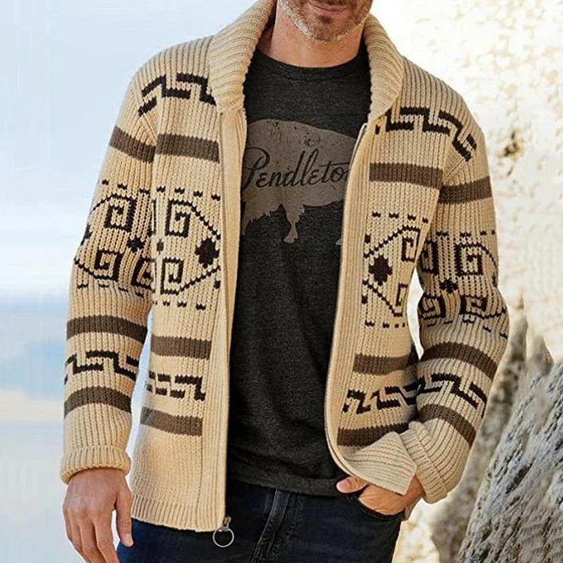 Mens Reversible Wool Blend Jacket Warm Fit - BritishMode