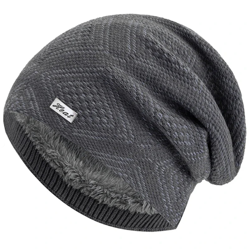 Womens Cable Knit Slouch Beanie Warm Fit