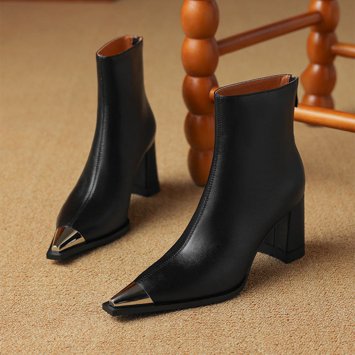 Womens Genuine Leather Boots Classic Fit