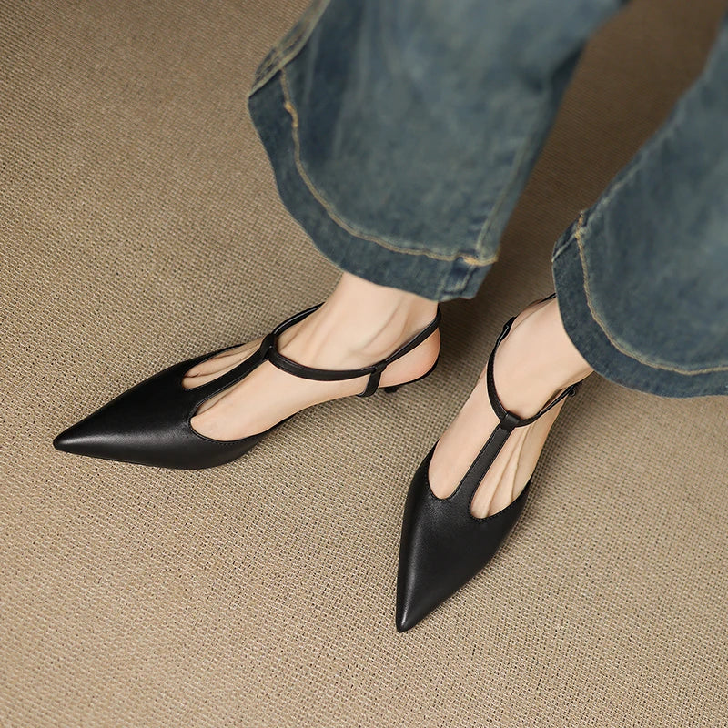 Womens Heels Genuine Leather Classic Fit