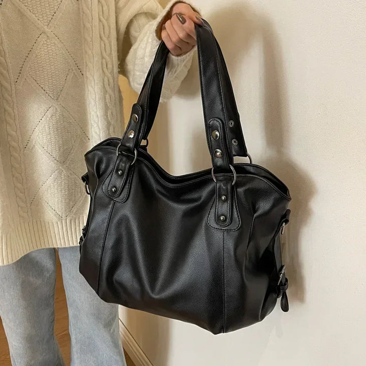 Womens Large Soft Leather Handbag Spacious Design