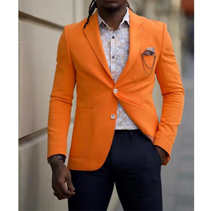 Mens Blazer Jacket Classic Fit Slim Style