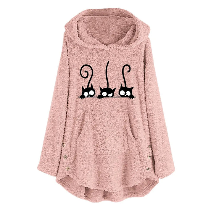 Womens Fleece Hooded Sweatshirt Cozy Fit