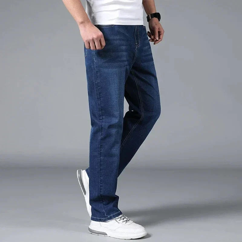 Mens Slim Fit Straight Leg Stretch Jeans