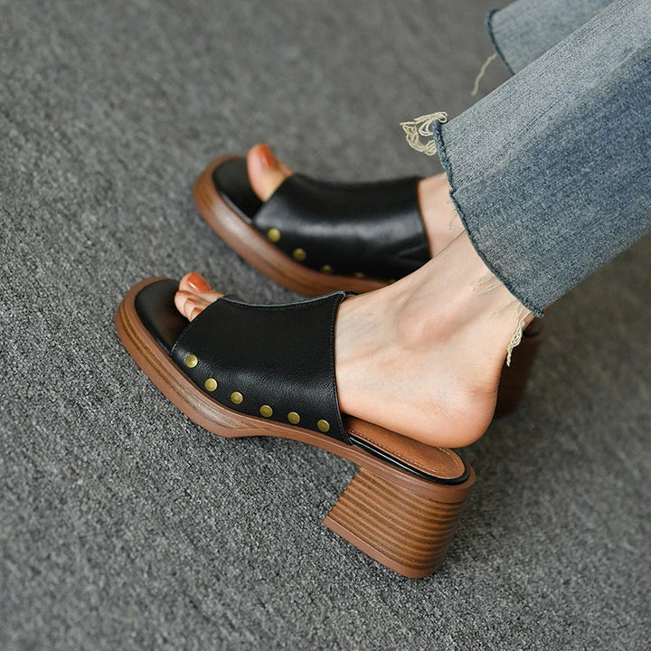 Womens Leather Sandals Comfortable Fit