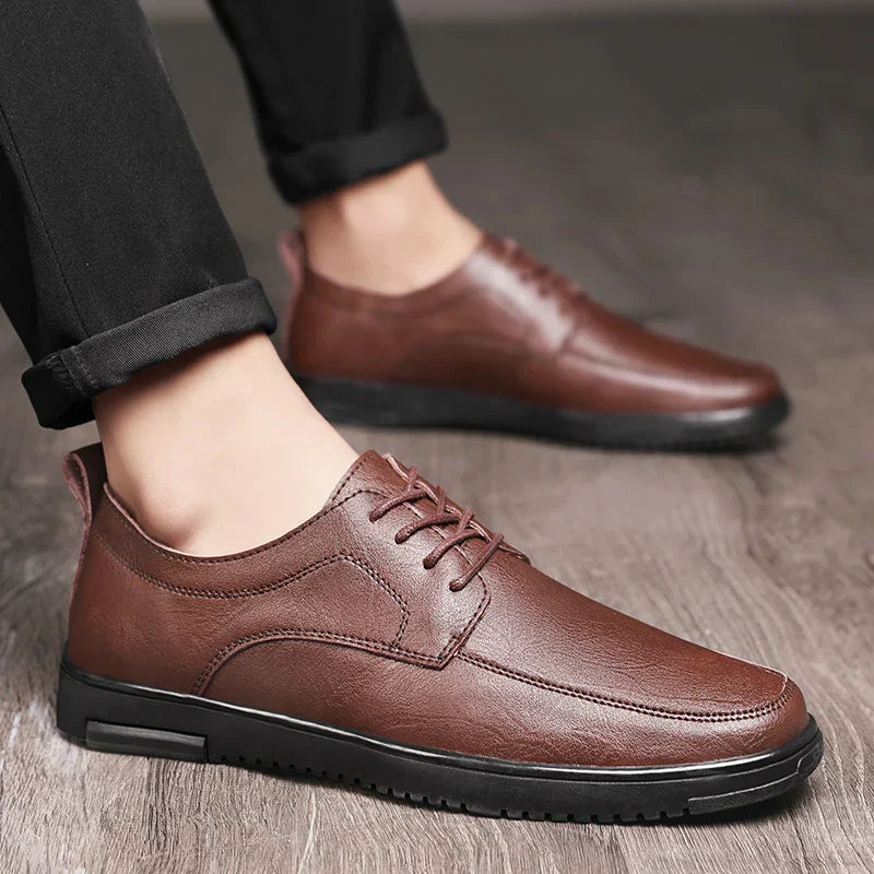 Mens Oxford Shoes Genuine Leather Classic Fit