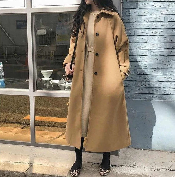 Womens Classic Trench Coat with Belted Waist Regular Fit - BritishMode
