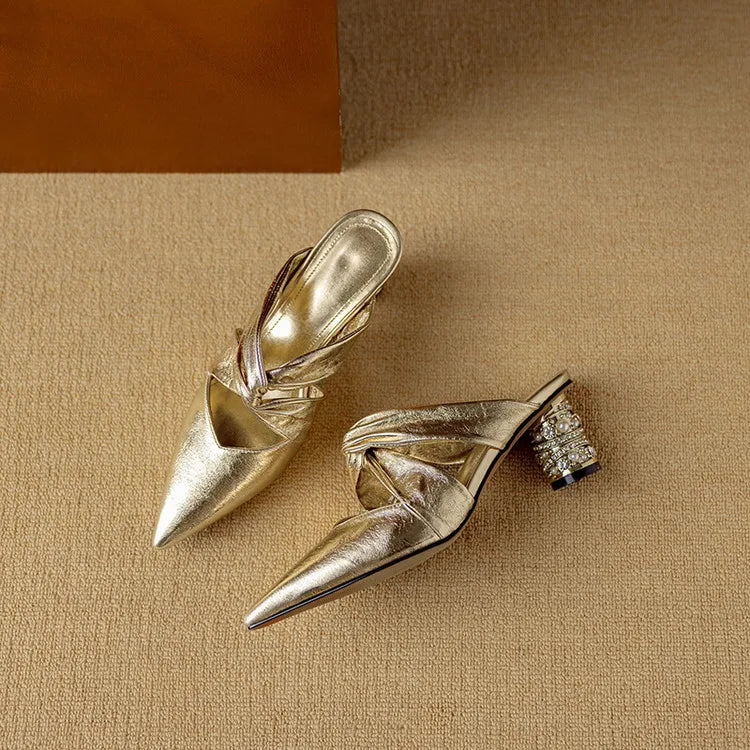 Womens High Heels Elegant Slip-On