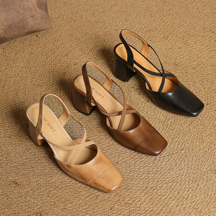 Womens Heels Genuine Leather Classic Fit