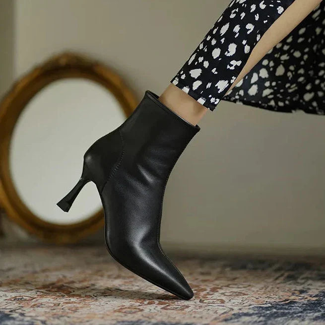 Womens Ankle Boots Leather Classic Fit - BritishMode