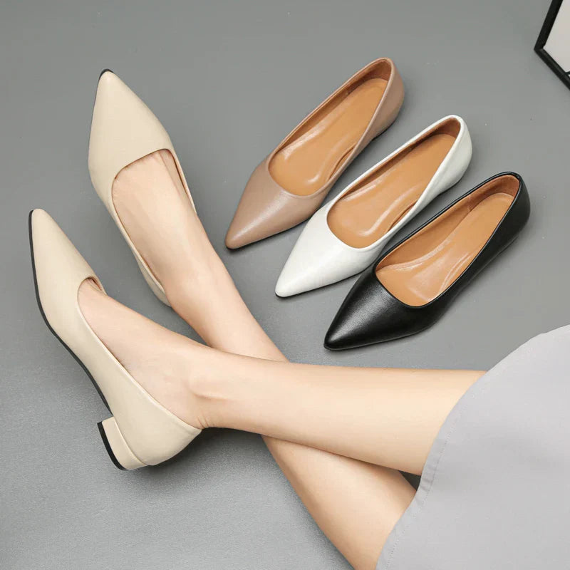 Womens Pumps Classic Heel Slip-On