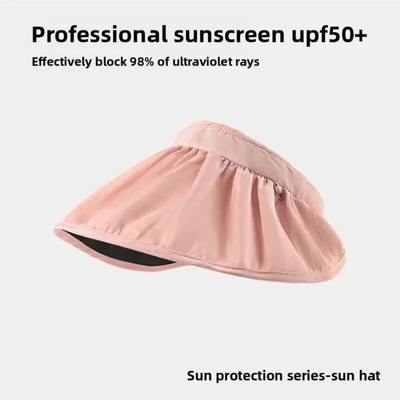 Unisex Sun Protection Hat Packable Large Brim