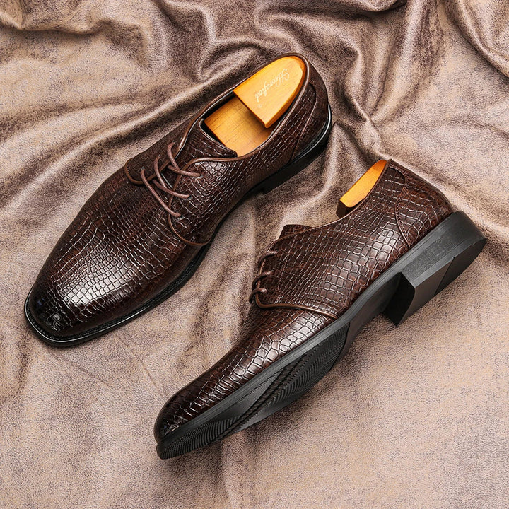 Mens Leather Oxford Dress Shoes