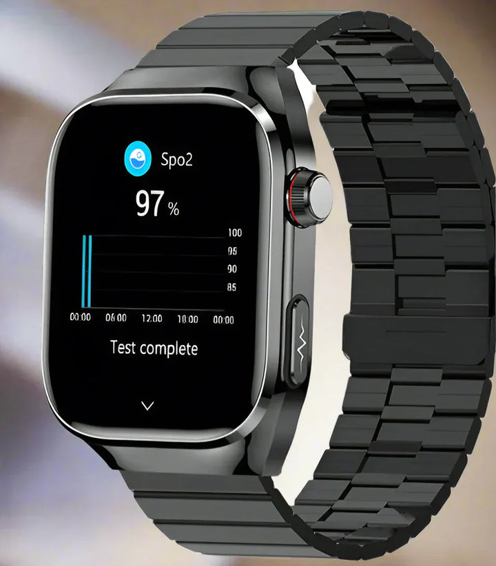 Unisex Smartwatch with ECG Blood Sugar Monitor Amoled Display
