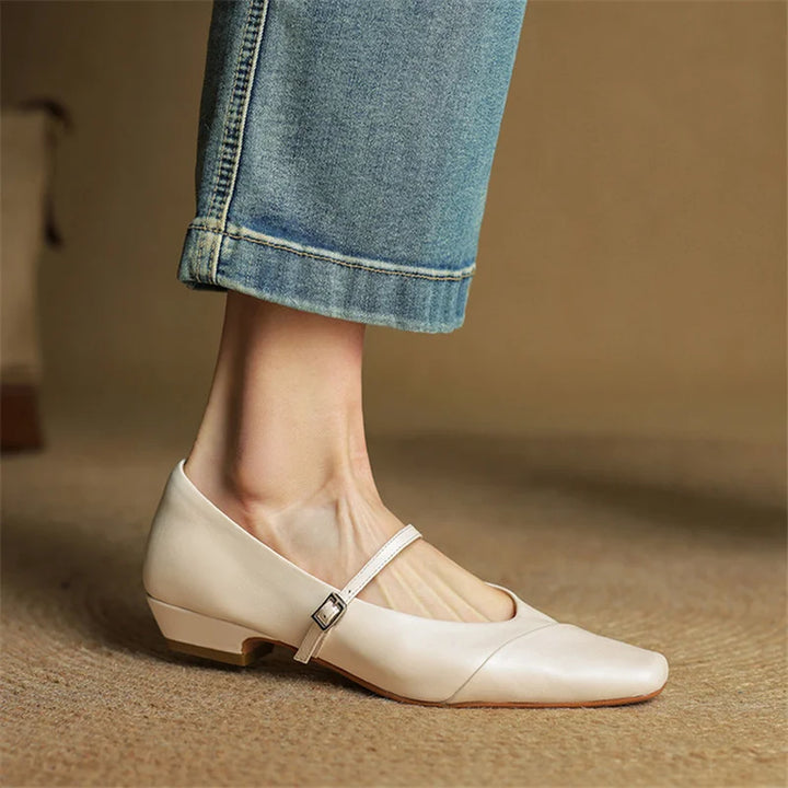 Womens Genuine Leather Pumps Classic Fit