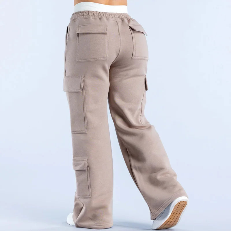 Mens Cargo Work Pants Straight Fit Practical