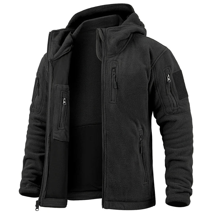 Mens Insulated Waterproof Hoodie Parka Coat Multi Pocket Warm