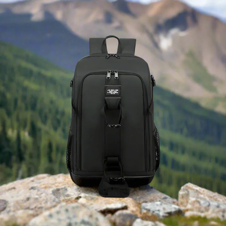 Unisex Waterproof Oxford Camera Backpack Multi-Compartment Storage