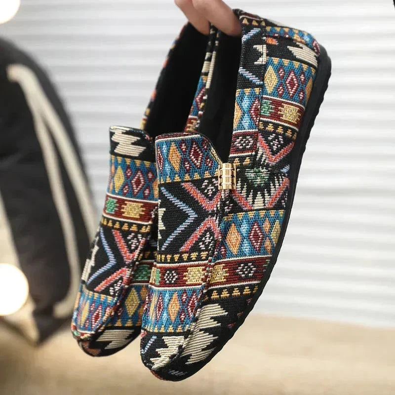 Mens Canvas Loafers Lightweight Casual Slip-On Shoes