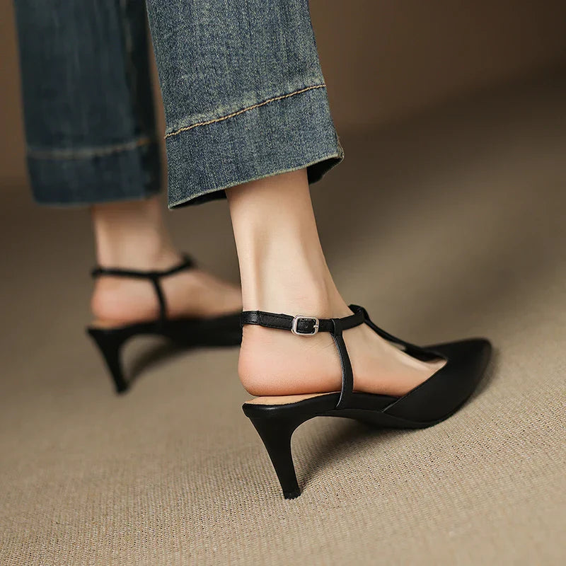 Womens Heels Genuine Leather Classic Fit