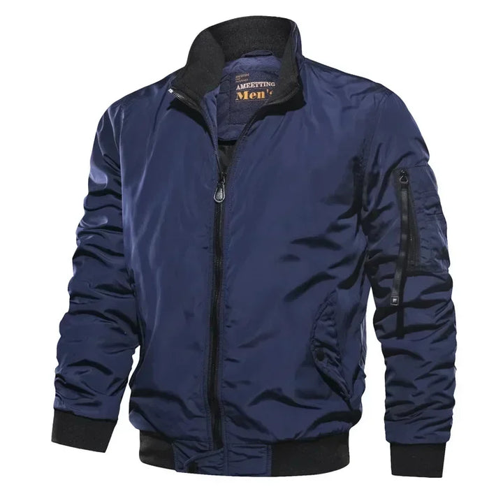 Mens Bomber Coat Classic Fitted Style