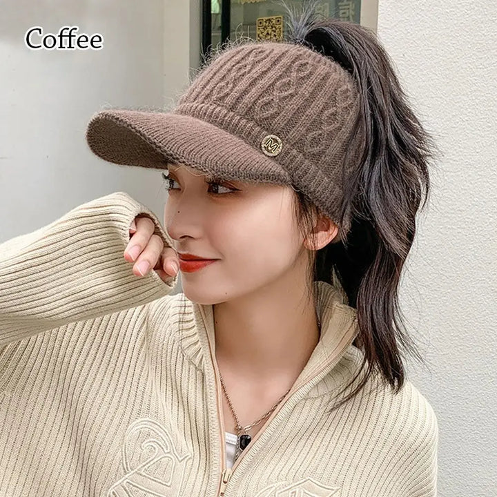 Womens Fuzzy Rabbit Hat Warm Soft