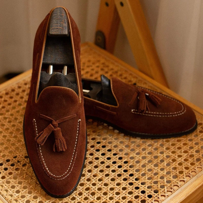 Mens Slip-On Shoes Genuine Leather Casual - BritishMode