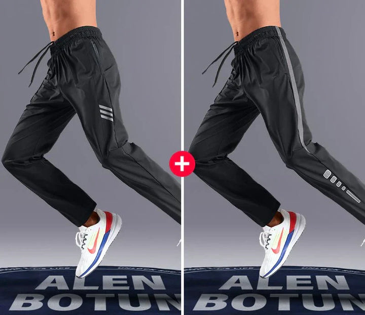 Mens Athletic Dry Fit Pants Breathable Straight Leg