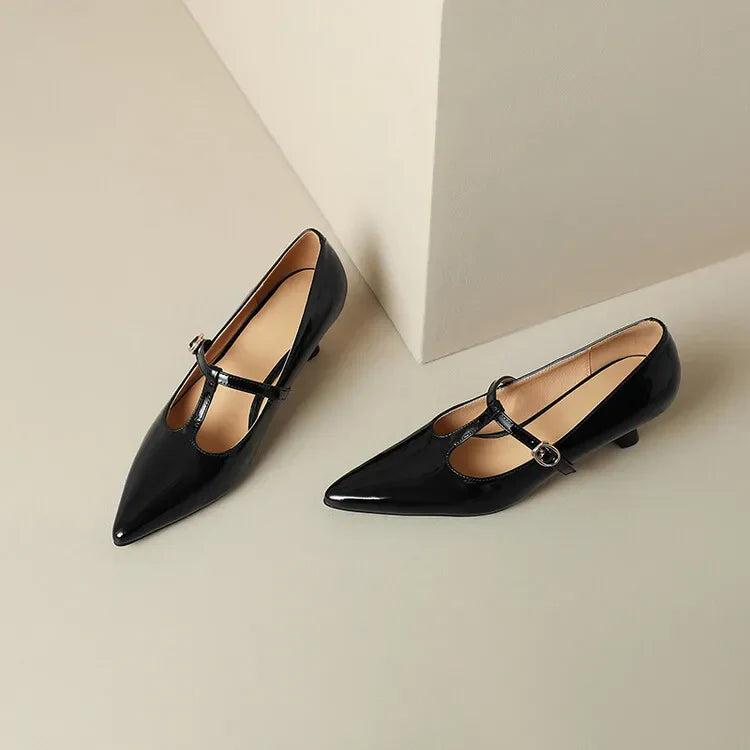 Womens Leather Heels Genuine Leather Classic Fit