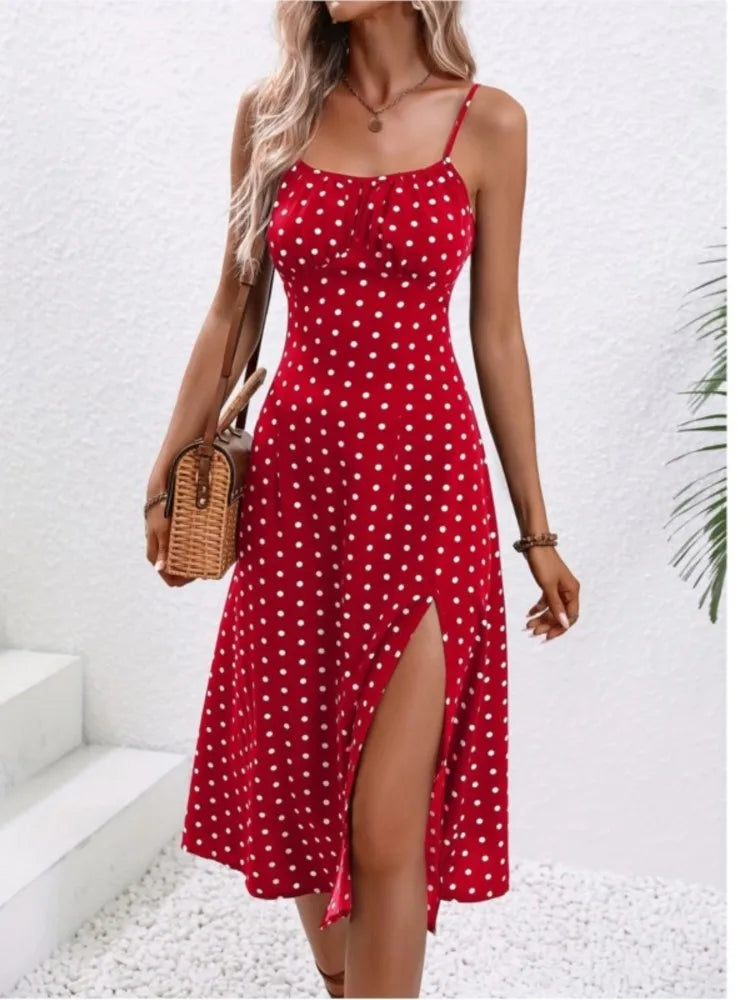 Womens Sundress Lightweight Thin Straps Sleeveless - BritishMode