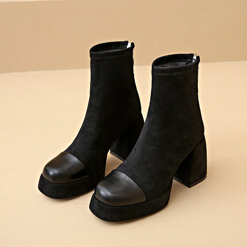 Unisex Leather Boots Classic Fit