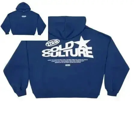 Unisex Hooded Sweatshirt with Graphic Print Relaxed Fit