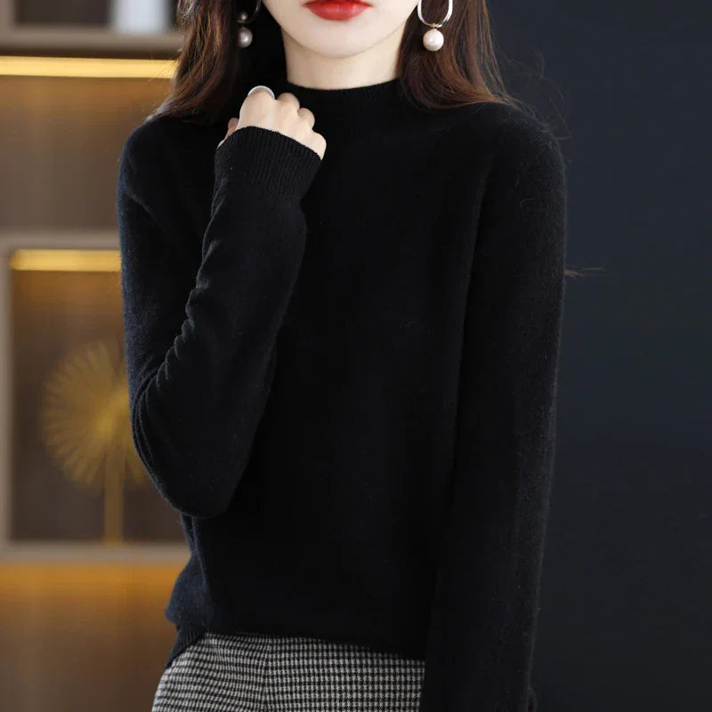 Womens Wool Sweater Cozy Fit Winter