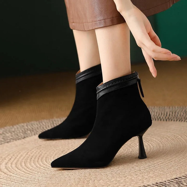 Womens Ankle Boots Leather Classic Fit - BritishMode