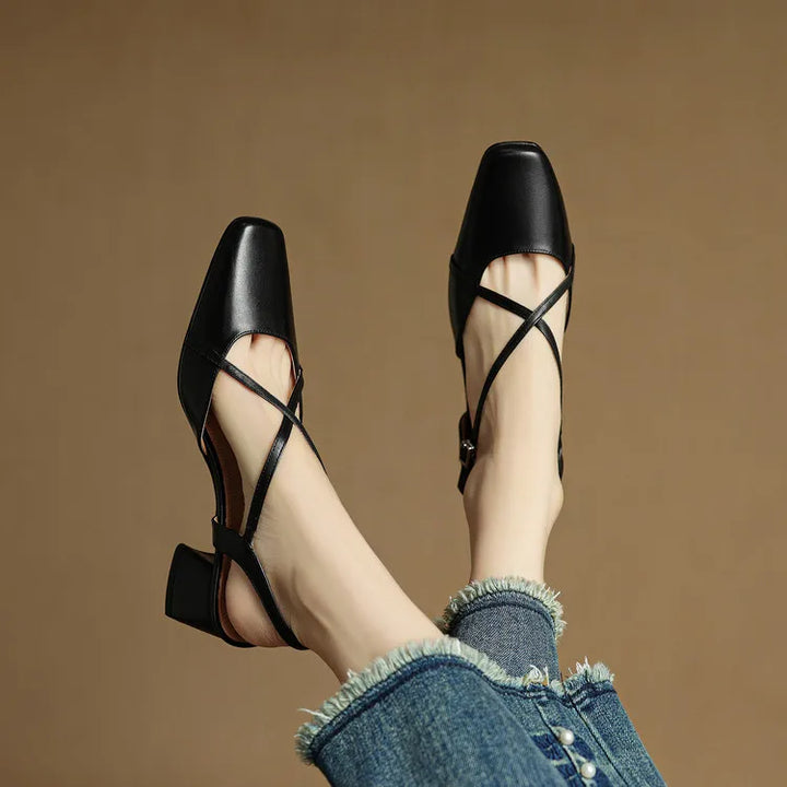 Womens Heels Genuine Leather Classic Fit