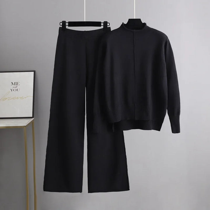 Womens Sweater Set Knit Cozy Fit