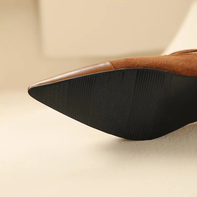 Womens Leather Heels Classic Fit