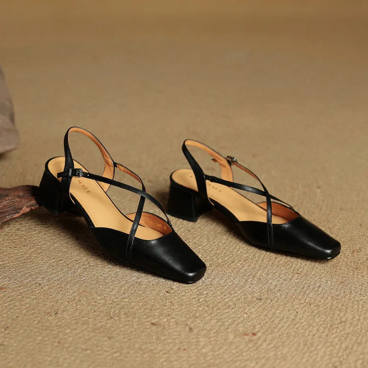 Womens Heels Genuine Leather Classic Fit
