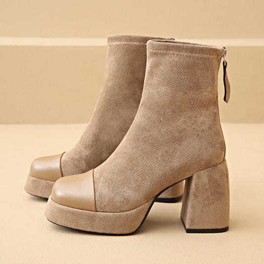 Unisex Leather Boots Classic Fit
