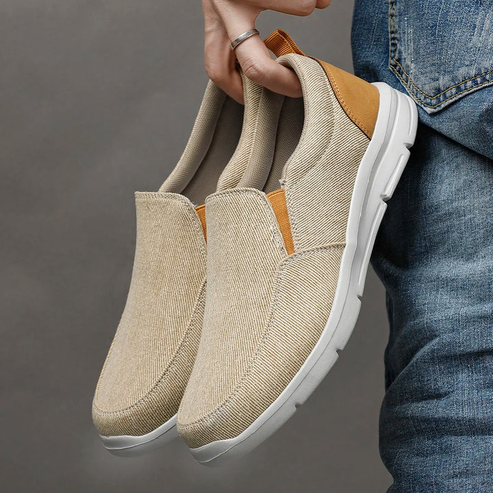 Unisex Loafers Breathable Canvas Slip-On