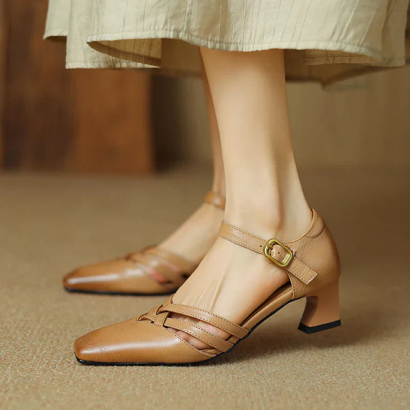 Womens Heels Genuine Leather Classic Fit
