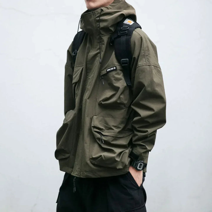 Mens Jacket with Zip Front Classic Fit